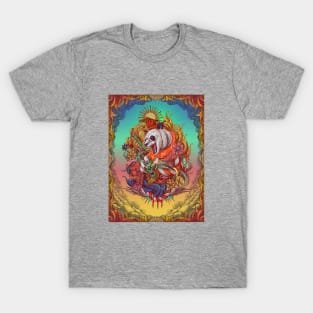 Panda Engraving Surrealism Artwork T-Shirt